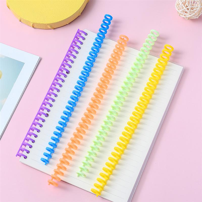 5Pcs Binding Spines Spirals Spiral Notebook Coils Comb Bindings (Random Color)