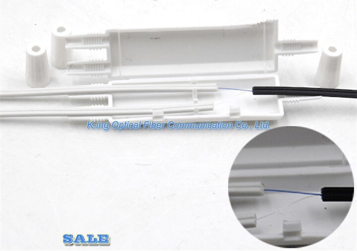 Tubulação do psiquiatra do calor da caixa de proteção da fibra ótica da caixa da proteção do cabo da gota de 50 pces para proteger a bandeja 1 da tala da fibra em 2 para fora