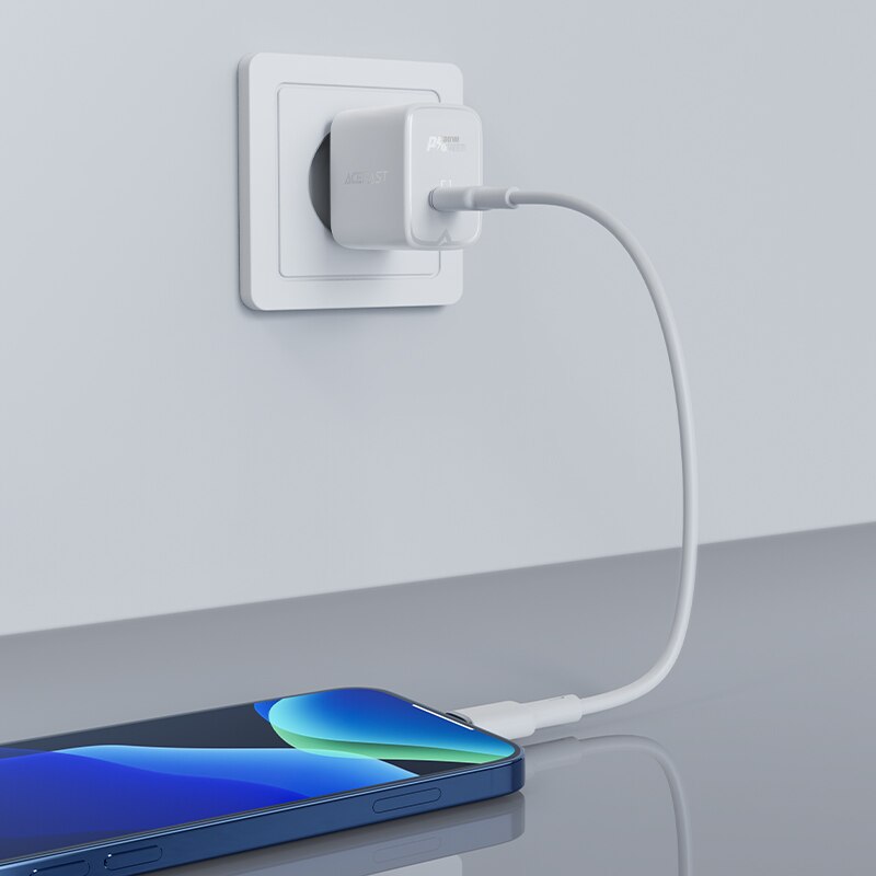 Acefast Usb C 30W Gan Pd Snelle Type C Lader Voor Iphone 13 12 Pro Max Snel Opladen QC4.0 pps Voor Ipad Air Pro 30W Gan Charger