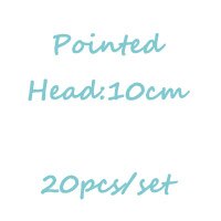 Round Pointed Head Embroidery Cross Stitch Needles DIY Hand Stitches Needle Bigeye Macroporous Sweater Knitting Needles S0019N: 20PC 10CM Pointed