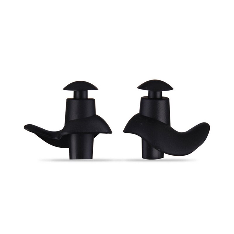 Weiche Ohrstöpsel Silikon Wasserdichte Ohrstöpsel Staub-nachweisen Ohr Umwelt Sport Stecker Tauchen Wasser Sport Schwimmen Schwimmbad Zubehör: Schwarz Nein Kasten