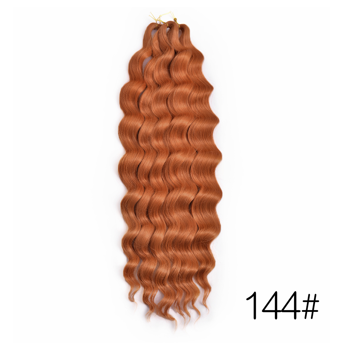 Syntetisk anna twist hæklet krøllet hår 24 cm dybt bølget fletning hår ombre blond brun vandbølget fletning hårforlængelse
