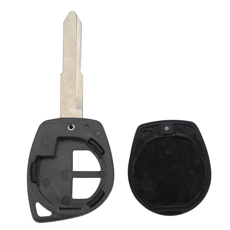 2 knapper sort fjernbetjening bilnøgle taske skal mærke uden batteri fob hus passer til suzuki grand gummi knap pad #289268
