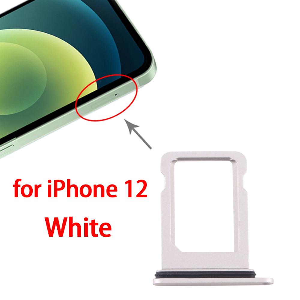 SIM Card Tray for iPhone 12/12 Mini: 12(White)