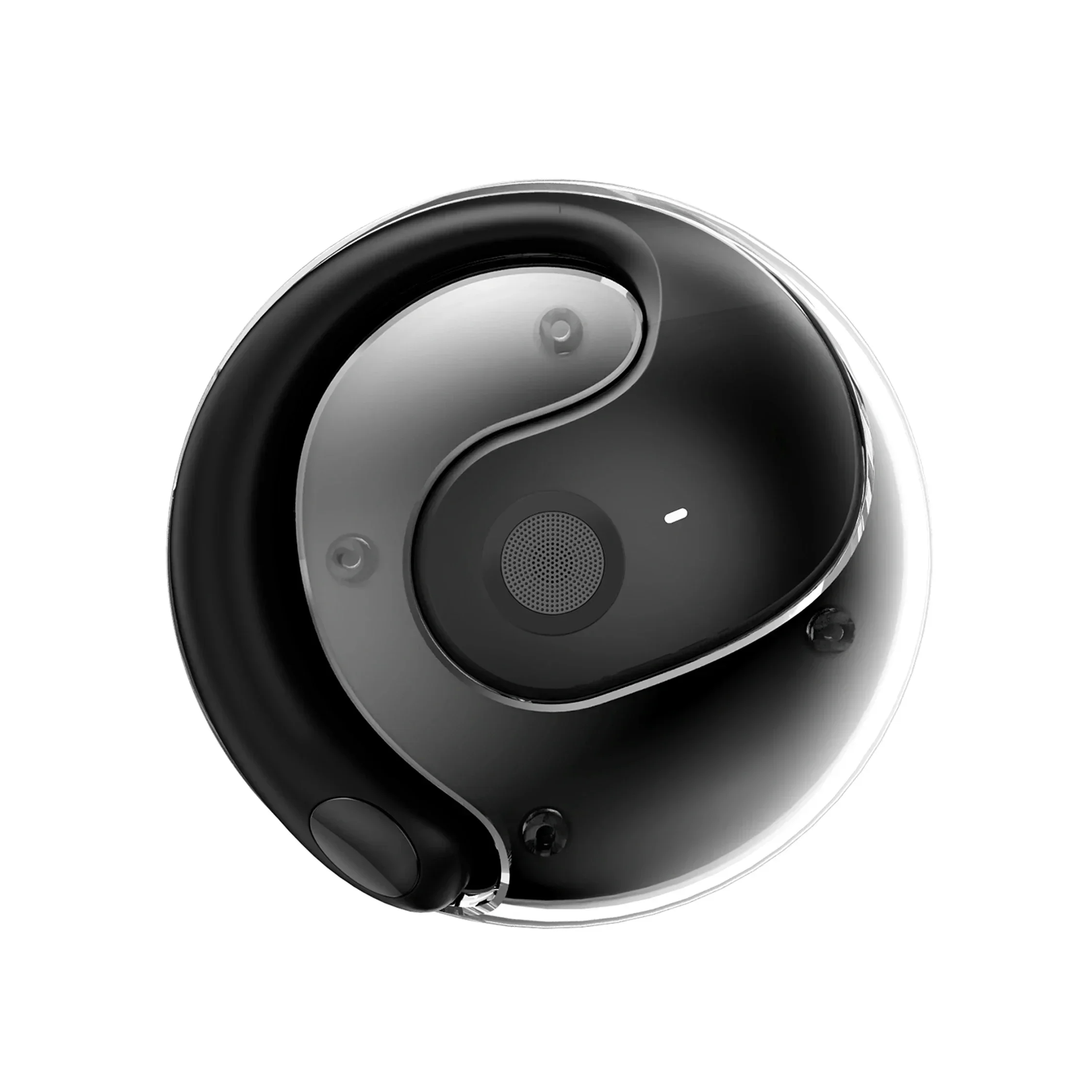 Cuffie wireless OWS Comodo gancio per l'orecchio Auricolari touch control con microfono Auricolare Bluetooth wireless per giochi di auricolari per telefono: Black