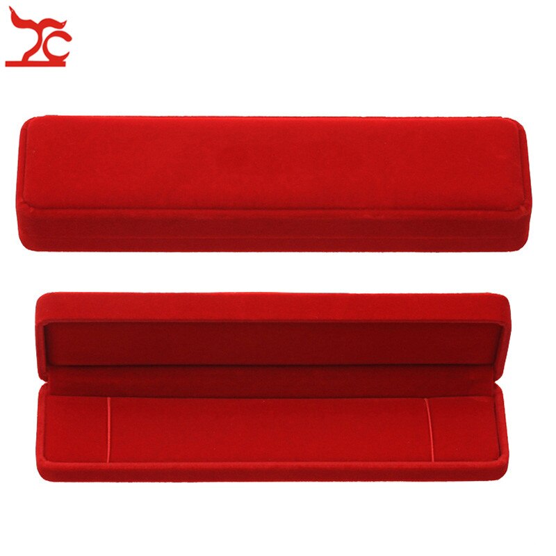 Wedding Jewelry Storage Case Amazing Red Velvet Ring Earrings Necklace Pendant Bracelet Storage Organizer Box