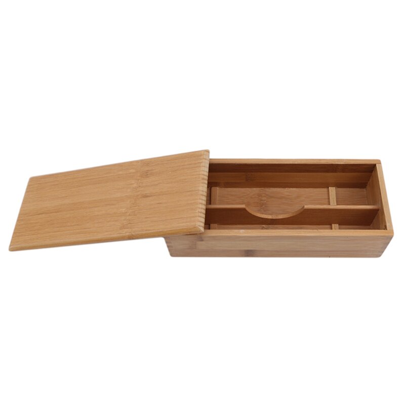 Wooden Home Storage Box Log Color Scotch Pine Rectangular Flip Solid Wood Box Handmade Craft Jewelry Case: Rectangle 2