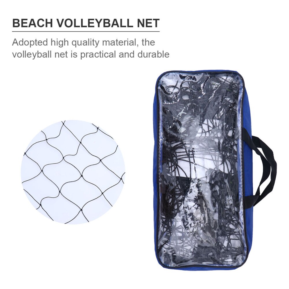 1 Set Portable Beach Volleyball Net Volleyball Net Set for Outdoor Sports