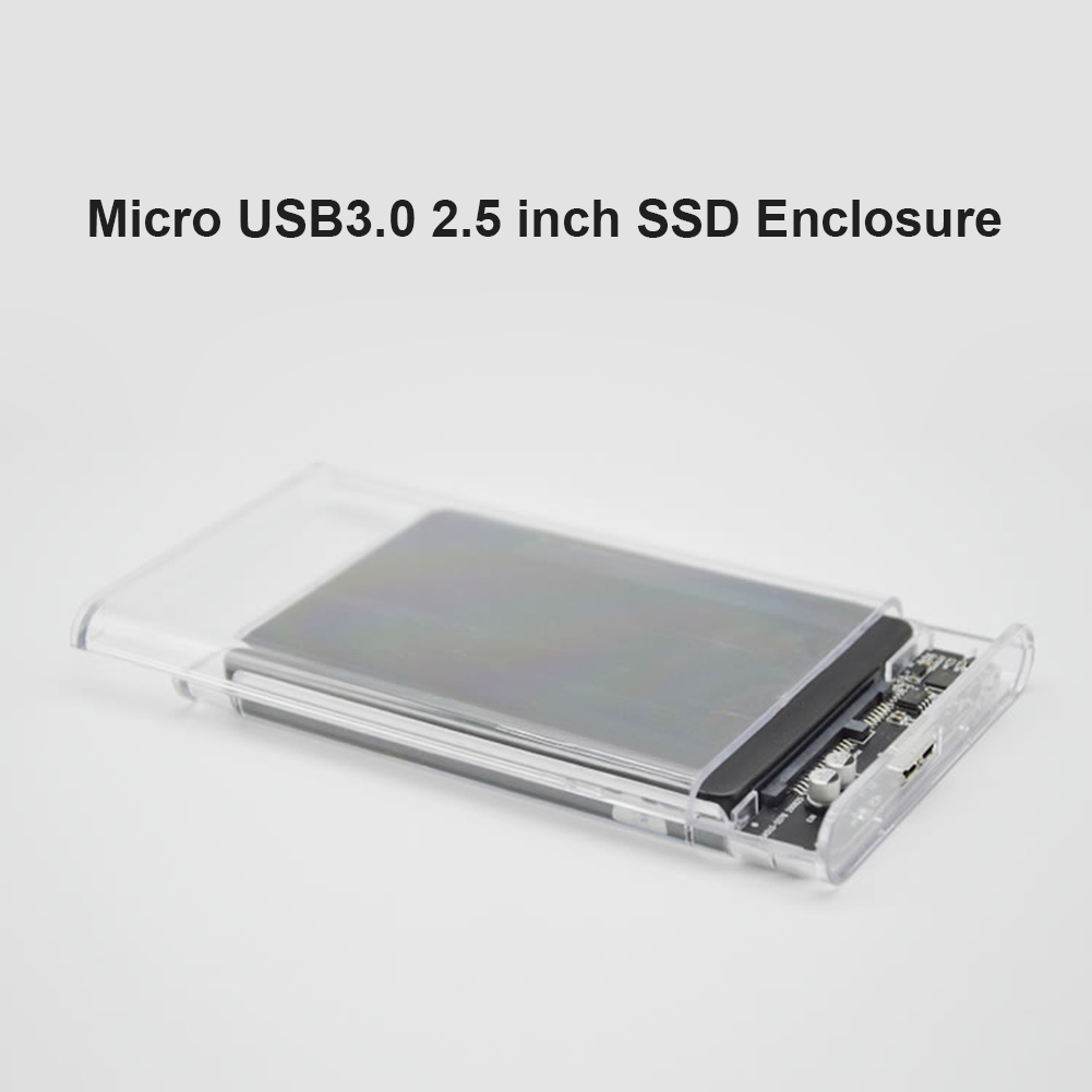 Boîtier pour disque dur externe SATA 2.5 à USB 3.0, 5 Gbps, SSD, 3.0 pouces, 1 pièce, avec adaptateur de disque dur et câble de données