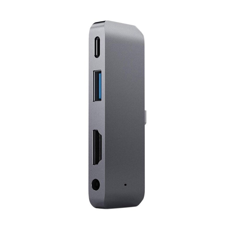 Tipo-C Hub Adapter Mobile Pro Usb-C/Pd di Ricarica/4K Hdmi/Usb 3.0/3.5Mm Per Cuffie Martinetti-Compatibile con 2018 Ipad Pro