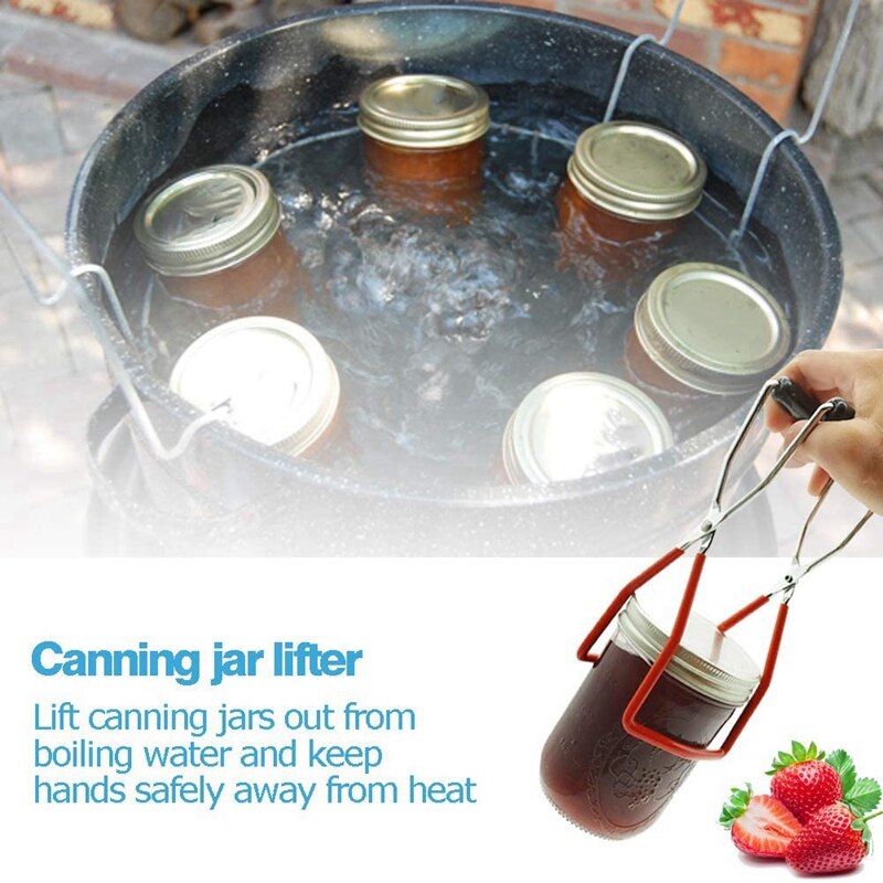 Canning Jar Lifter,Mason Jar Canning Lids,Household Canning Kit Canned Food,Can Raiser,Can Wrench,Lid Raiser,Canning Kit