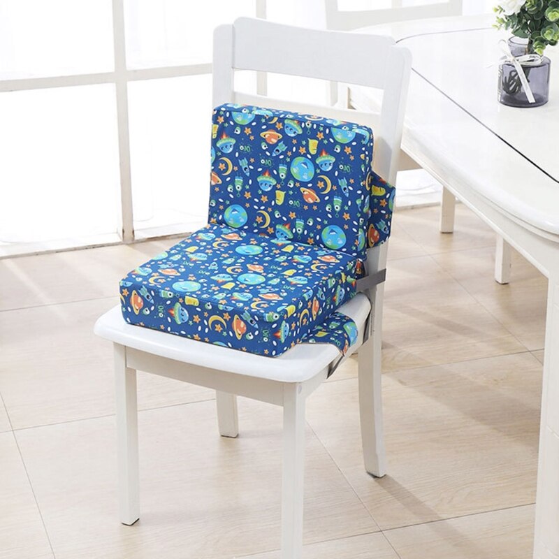 Anti-Skid Cartoon Print Dining Children Cushion Increased Pad High Chair Booster A2UB