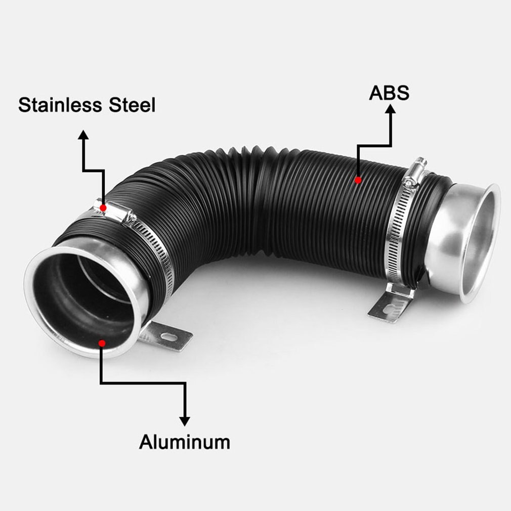 Multi Flexible Adjustable Car RAM/COLD Air Intake Piping Turbo Duct Inlet Hose