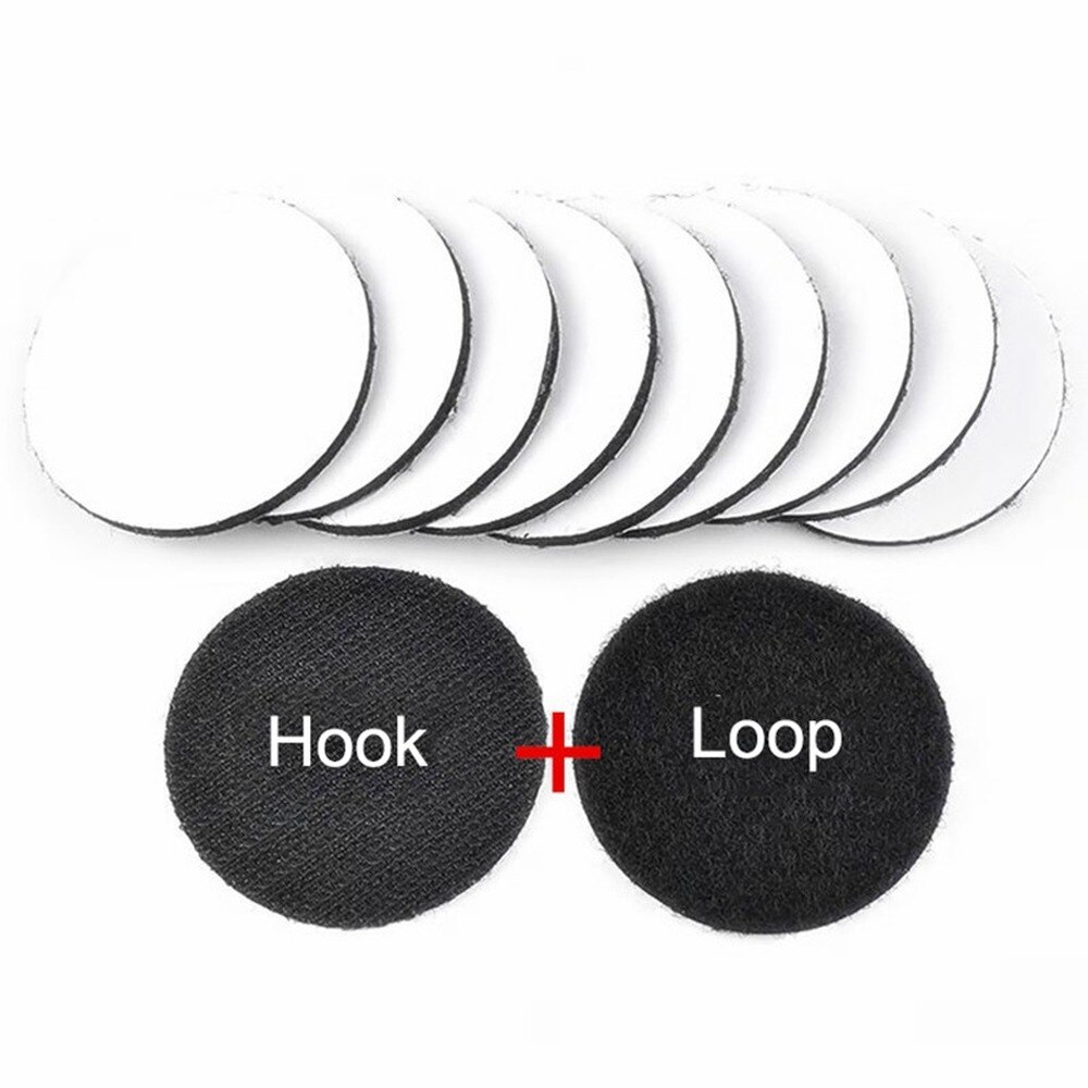 5/10 Pairs Sterke Zelfklevende Sluiting Dots Stickers Zelfklevende Haak Lus Tape Voor Laken Sofa Mat Tapijt Anti Slip mat Pads