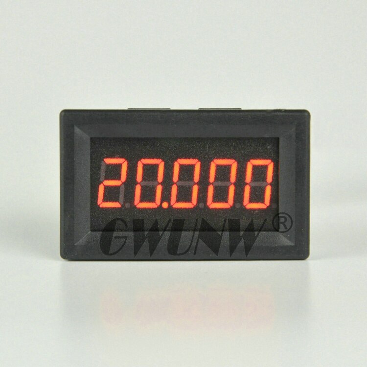 GWUNW BY536V DC 0-50.000V(50V)Voltage Tester Meter digital voltmeter 5 bit high precision 0.36 inch: Red