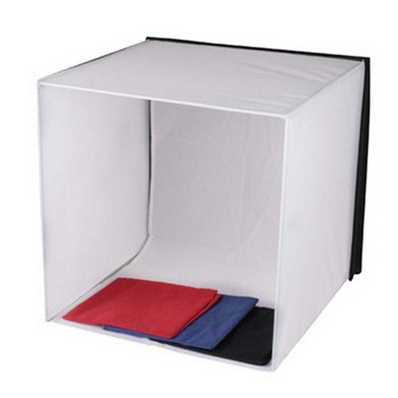 Godox 40x40 cm 50x50 cm 60x60 cm Photo Studio softbox Opnametent Softbox Cube box photo light tent + draagbare tas + 4 Backdrops