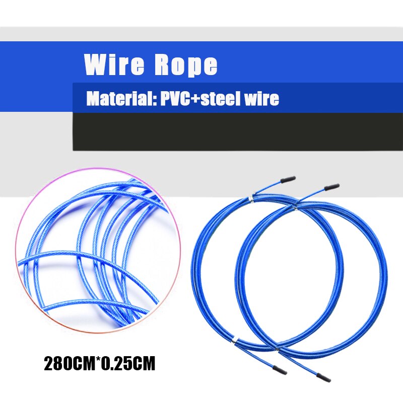 2.8m Steel Wire for Jump Ropes Fitness Crossfit Spare Rope Replaceable Wire Cable Metal Speed Wire Skipping Rope Accessories