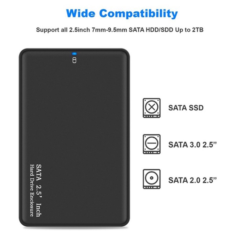 Caixa de disco rígido mecânica de estado sólido 2.5 Polegada notebook sata porta serial usb3 0 caixa de disco rígido móvel de alta velocidade onleny/
