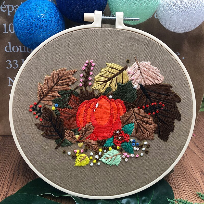 DIY Easy Christmas Embroidery Set for Beginner Paintings Needlework Cross Stitch Needlework Art Craft Sewing Home Decor: No.2