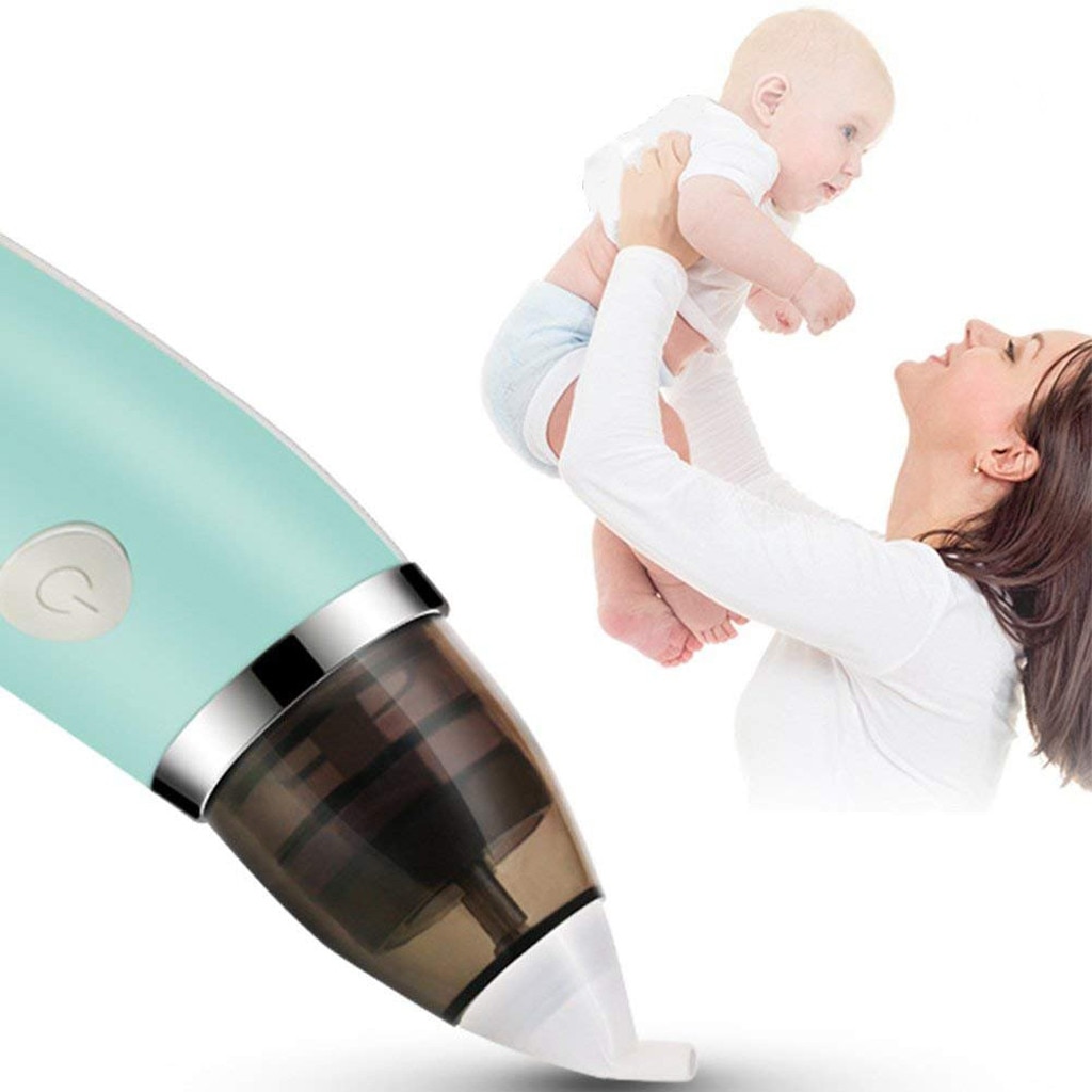 Baby Neuszuiger Elektrische Veilige Hygiënische Neus Cleaner Sniffling Apparatuur Neus Snot Sucker Voor Pasgeboren En Over 2 Jaar 2tips