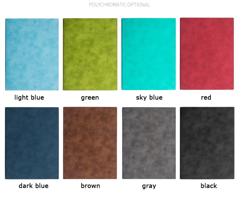 RuiZe faux leather diary notebook thick paper white blank pages sketchbook A5 office notepad vintage note book agenda soft cover