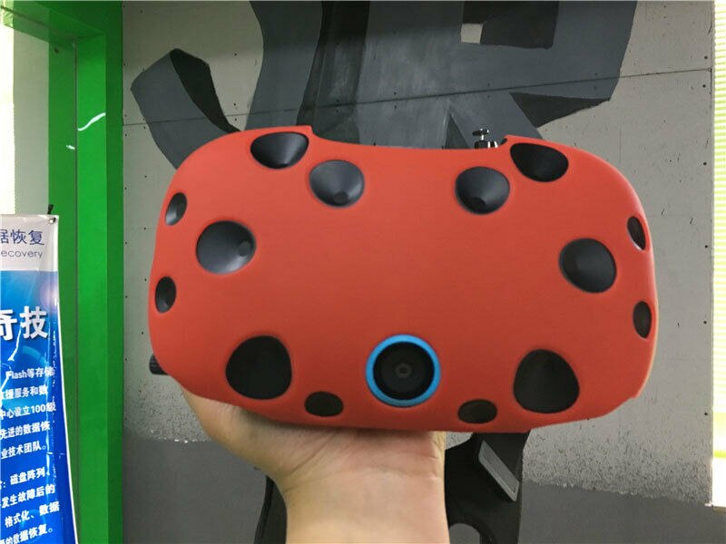 SILICONE CASE COVER SHELL FOR HTC VIVE CONTROLLER VR GLASSES PROTECTIVE CASE: Helmet case RD