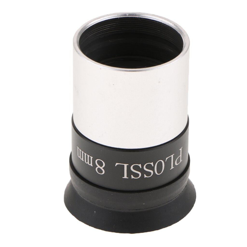 Ocular telescopio de 1,25 ''PL 8mm lente multicapa de 4 elementos Plossl-roscado para filtros astronómicos estándar de 1,25 pulgadas