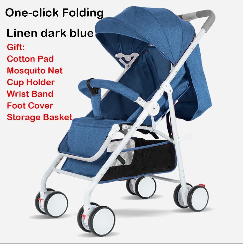 IIILOVEBABY poussette bébé 2 en 1 landau léger pliant: Rouge