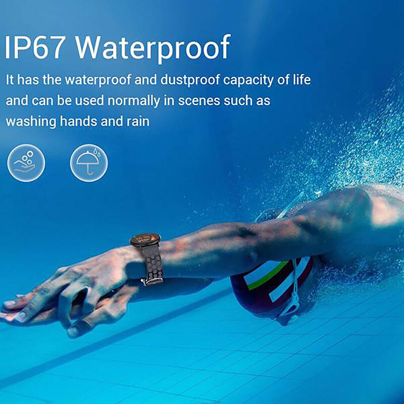 Full -w8 smart watch  ip67 vattentät smartwatch puls blodtryck fitness tracker smart armband armband