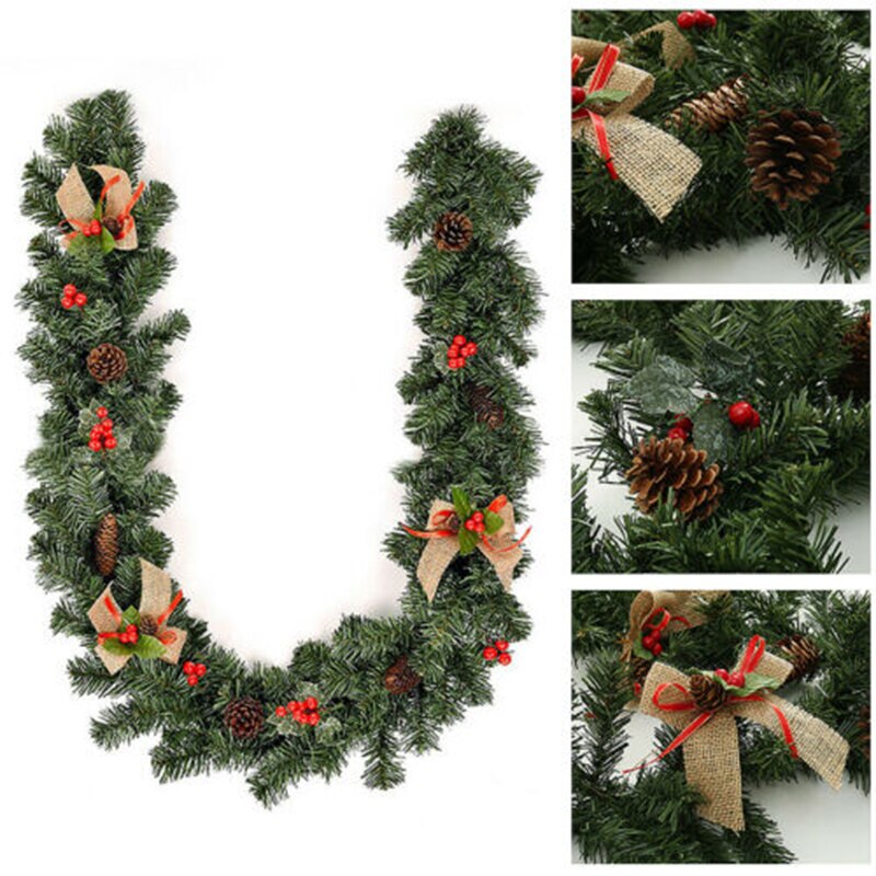 Weihnachts-Kamin-Tür-Abdeckung | Roter Ziegel-Look Türbanner 180x90 Cm Mit Seil – Perfekt Für Haustür, Fenster & Wanddeko