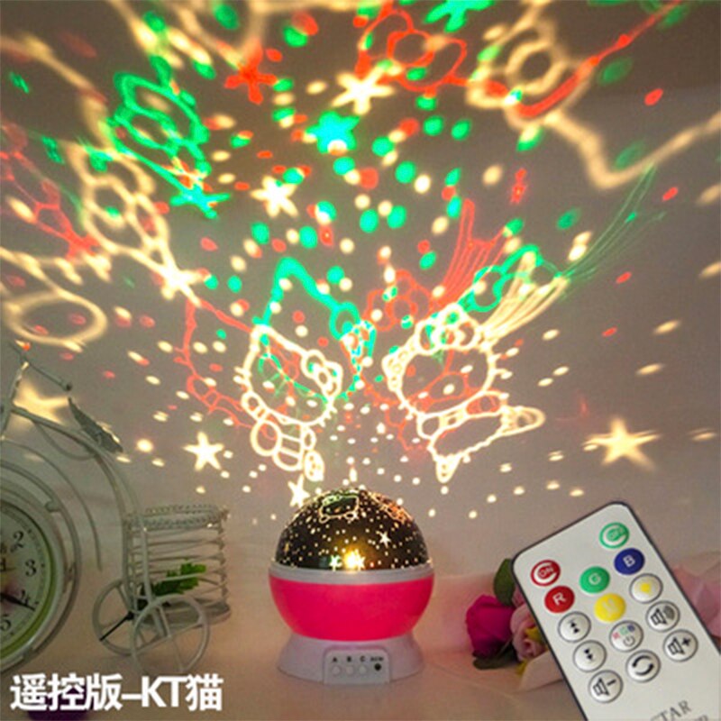 LED Sternen Projektor Lampe - Rotierender Mond Sternenhimmel - Leuchtendes Spielzeug für Baby Schlaf: C