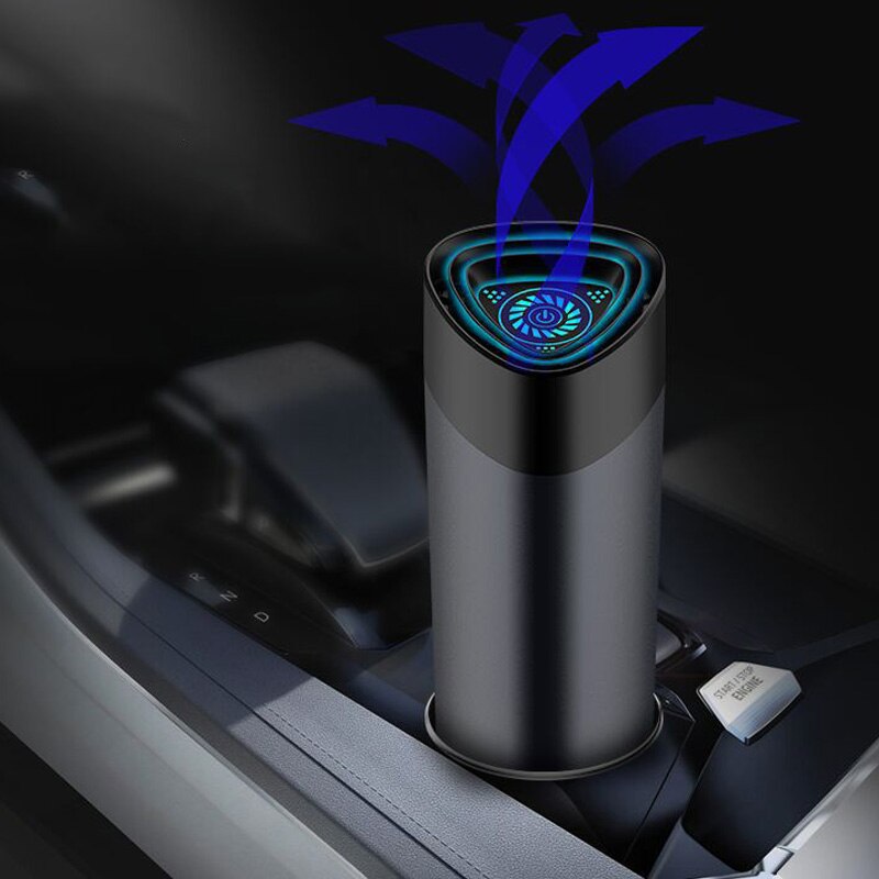 Auto Luchtreiniger Luchtreiniger Met Negatieve Ionen Hepa Verse Draagbare Usb Auto Ion Luchtreiniger