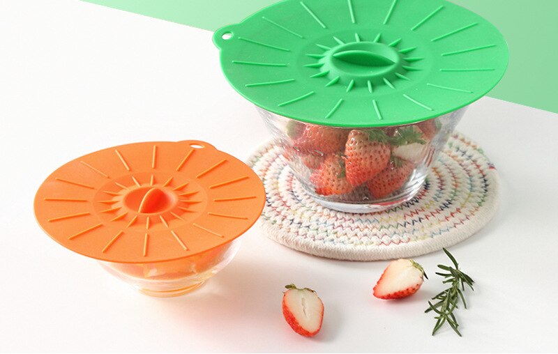 5 Pcs one Set silicone microwave bowl lids food lids pot lids pan lid bowl lid cookware kitchen accessories