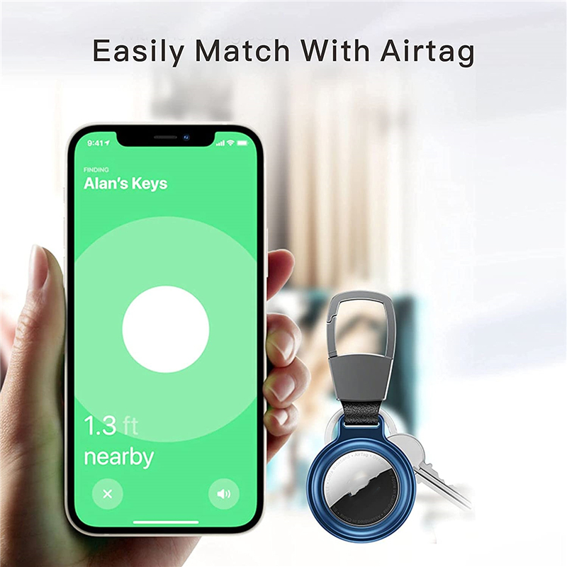Metal Magnetic Adsorption Case for Apple Airtag Protective Cover Tracker Accessories Anti-scratch Sleeve Keychain For Air tags