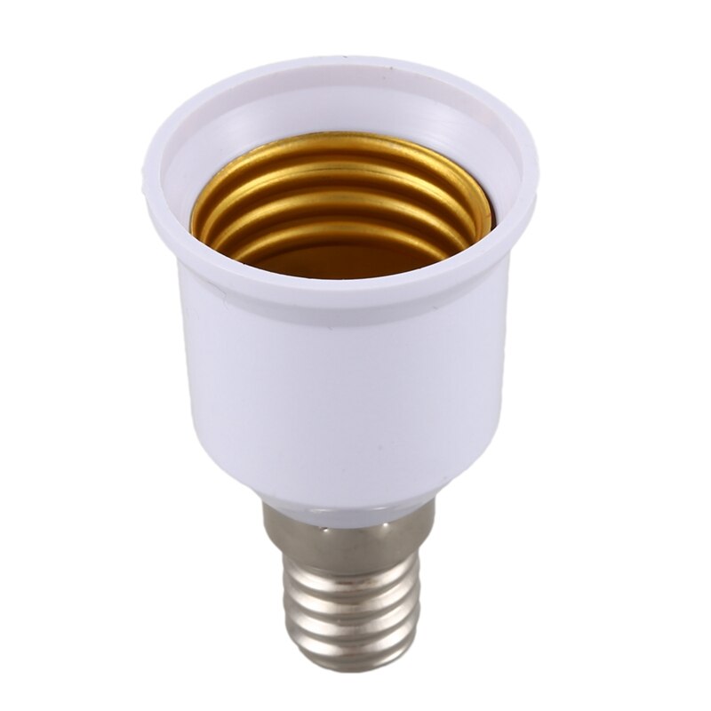5 stuks  e14, e27 adapter basis schroef led lamp fitting converter, wit