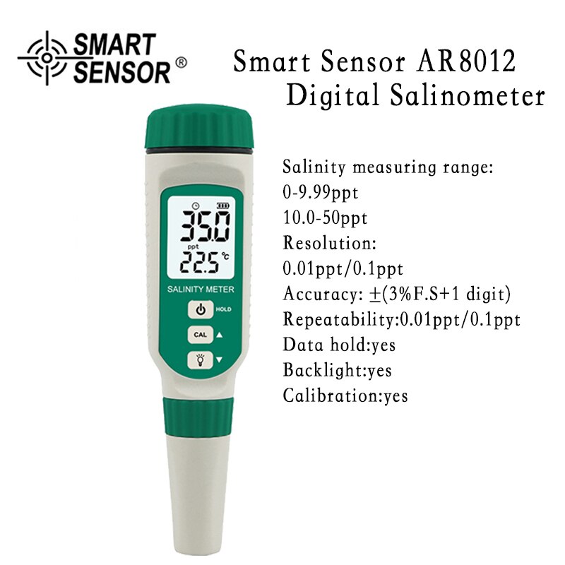 Misuratore di salinità digitale tester penna bevande alimentari contenuto di saldi test di qualità dell'acqua acquario misuratore di acqua di cavalla misura salinometro