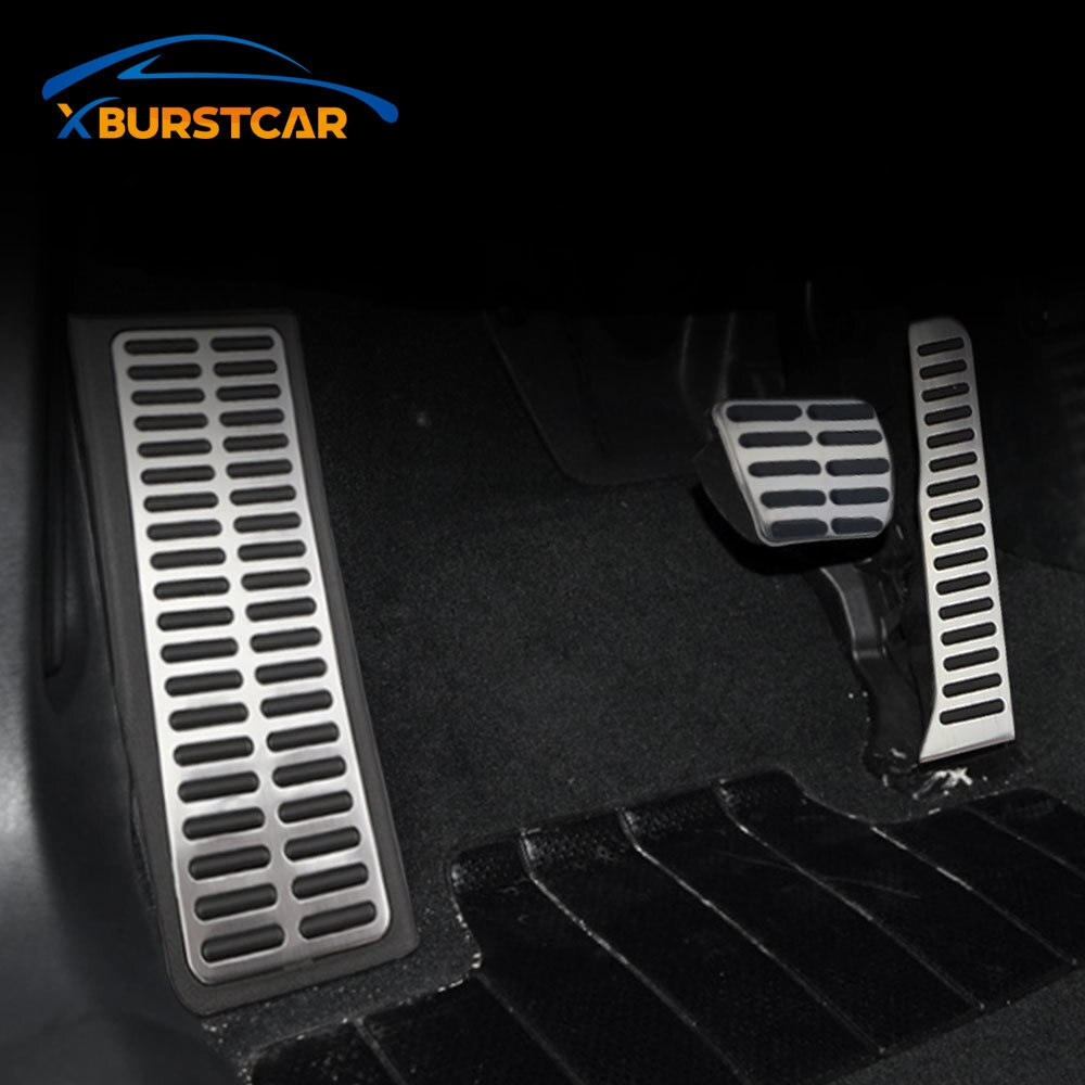 Xburstcar for Volkswagen VW CC Passat B6 B7 R36 R-line for Skoda Superb LHD Car Pedals Cover Stainless Steel AT MT Auto Pedal