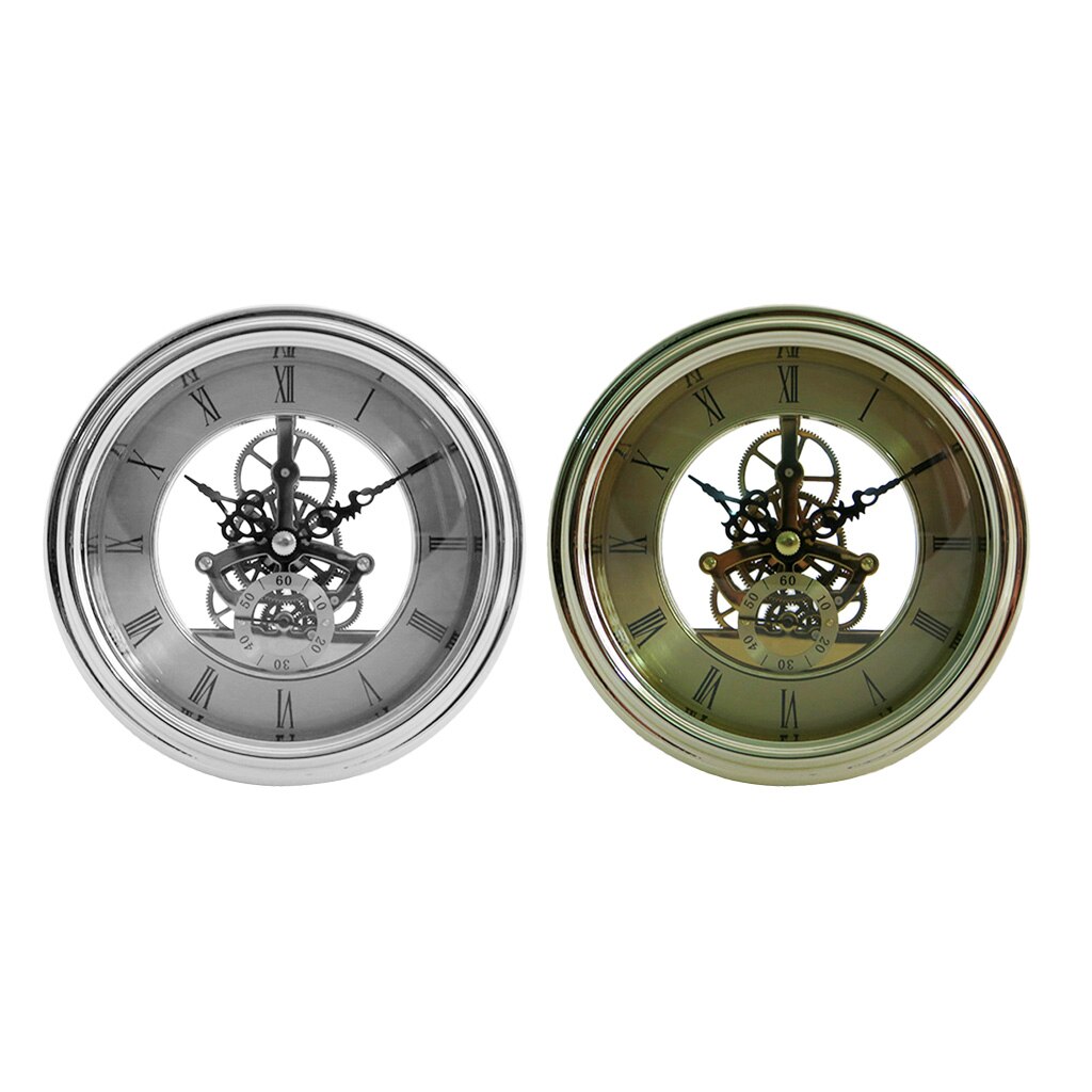 Skeleton Quartz Clock Movement Insert Roman Numeral DIY Craft