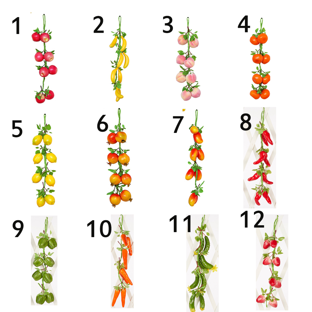 1 szt. Domowe Owoce DIY Rośliny Rekwizyty Fotograficzne Sztuczne Warzywa Sztuczne Owoce Sztuczne Warzywa Dekoracja Ścienna