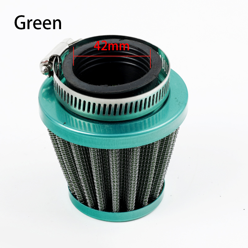 Filtre à Air universel pour moto, 35mm 38mm 42mm, adapté pour moto 50cc 110cc 125cc 140cc, ATV, Scooter, Pit Dirt Bike: Argent