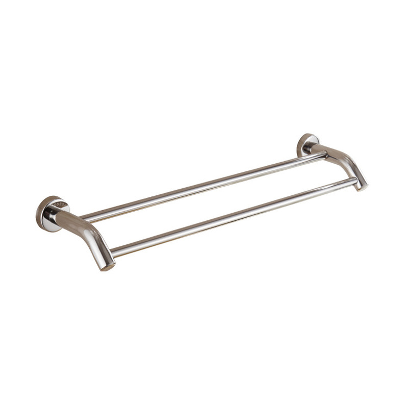 Wall Mounted Double Towel Rack Hotel Rail Stainless Steel Bathroom 40/50/60cm