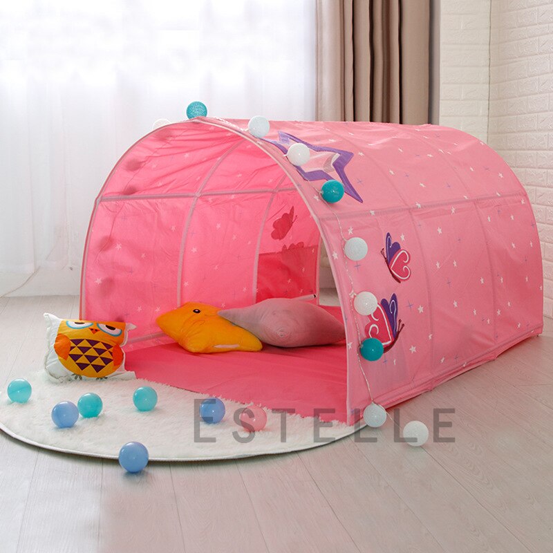 Draagbare Kinderen Speelhuis Speeltent Voor Kinderen Vouwen Kleine Huis Kamer Decoratie Tent Kruipen Tunnel Speelgoed Bal Zwembad Bed tent