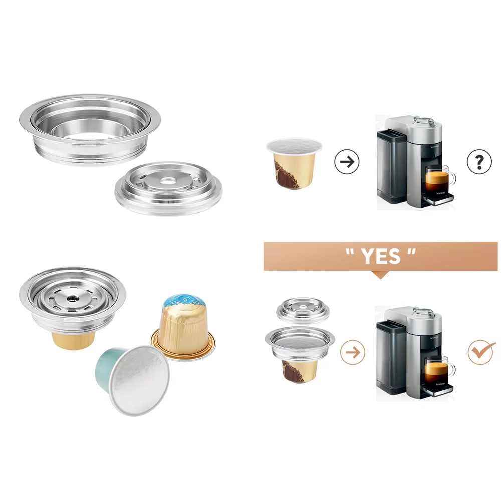 Original Capsules Converts to Vertuoline Vertuo Machine Coffee Capsule Adapter For Vertuo Next & Pop DeLonghi Espresso Maker