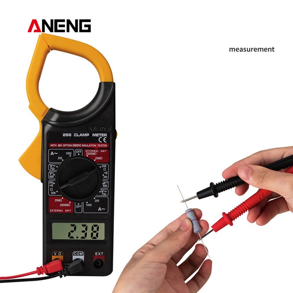 High-Precision Clamp-Type Multimeter Fully Automatic With Buzzer Ac Dc Current Meter 266 Digital Clamp Meter