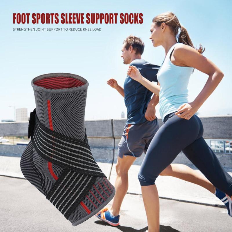 1pc offre spéciale cheville soutien orthèse Hit couleur tricot respirant cheville orthèse soutien élastique manchon pour basket-ball football