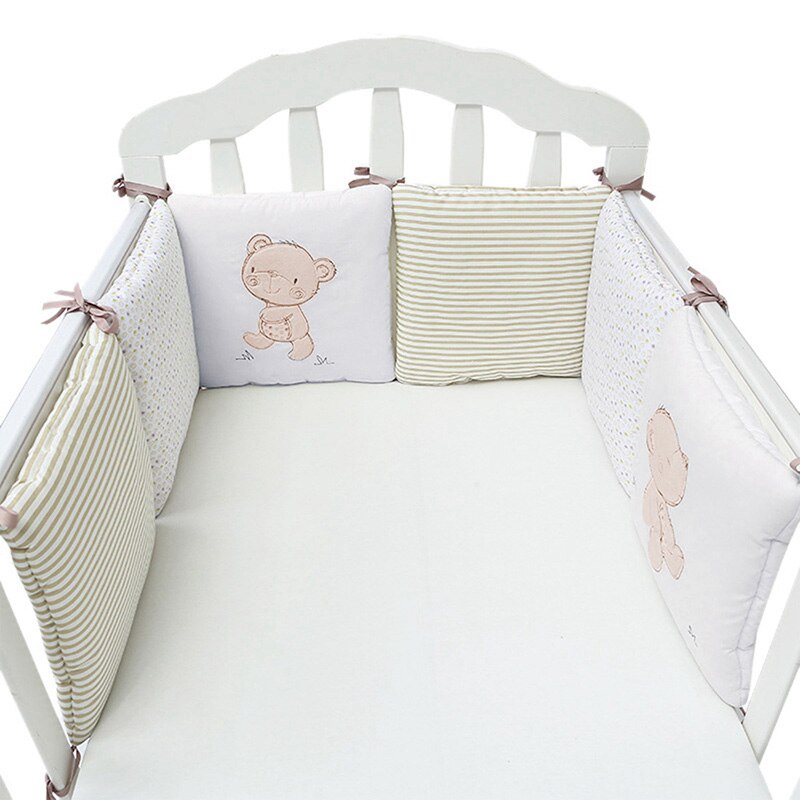 6 Stks/partij Baby Bed Bumper In De Wieg Baby Kamer Decoratie Crib Protector Voor Kids Bumper Peuter Pasgeborenen Bed Beddengoed set: 4
