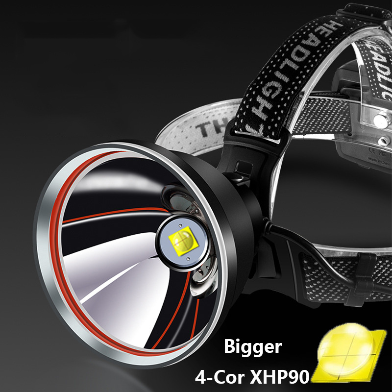 Super XHP90 exterior LED farol, USB recarregável cabeça lanterna, bicicleta lâmpada, tocha, mais poderoso, 500000LM, 1000m