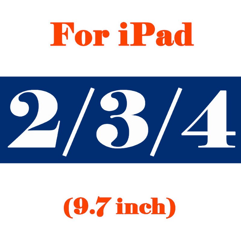 Tempered Glass For Apple iPad Air 2 1 Glass for iPad 2 3 4 Screen Protector Cover For iPad 9.7 Protective Glass Film: for ipad 2 3 4