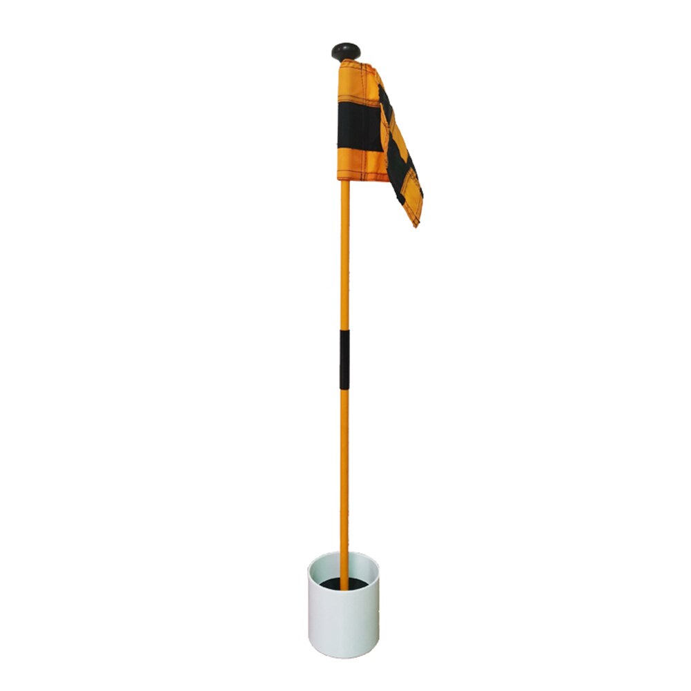 Golf flag nylon øvelse hul kop træning hjælpemidler baggård udendørs sport putting green let installere hjem haven stick