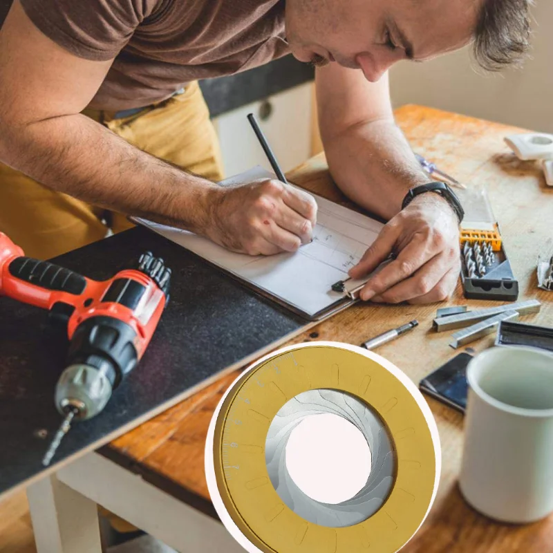 Verstelbare Cirkel Tekening Liniaal Tool Mini Meettekening Cirkelvormig Kompas Voor Houtbewerking Professionele Meetinstrumenten